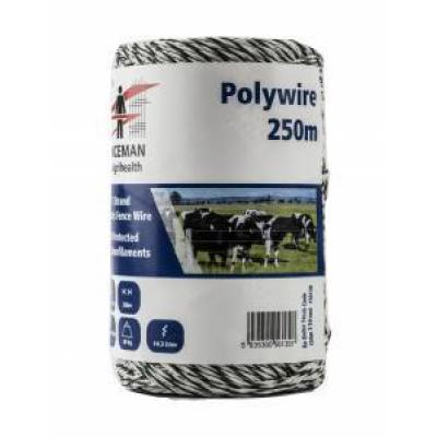 Fenceman Electric Fencing Livestock Polywire 250m 3 Strand