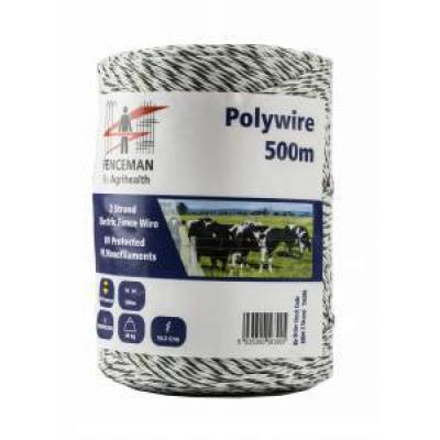 Fenceman Electric Fencing Polywire Livestock 0.15mm wire 500m