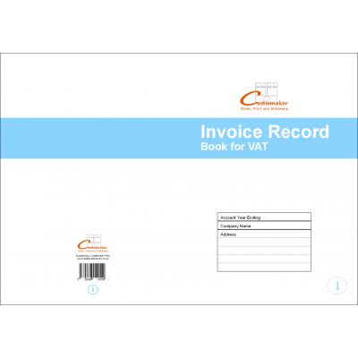 Invoice Record Book for VAT