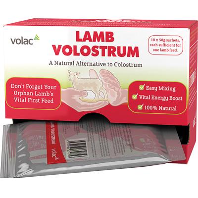 Volac Lamb Volostrum Colostrum Substitute 10 x 50g