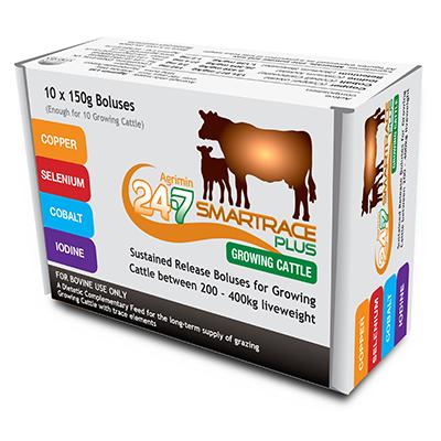 Agrimin 24-7 Smart Trace Plus Growing Cattle with Copper 10x150g
