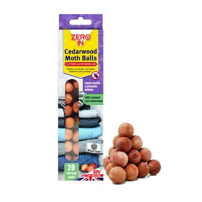Zero In Cedarwood Clothes Moth Balls - 20 Balls