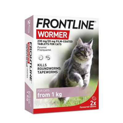 Frontline Wormer Tablets for Cats - 2 Pack