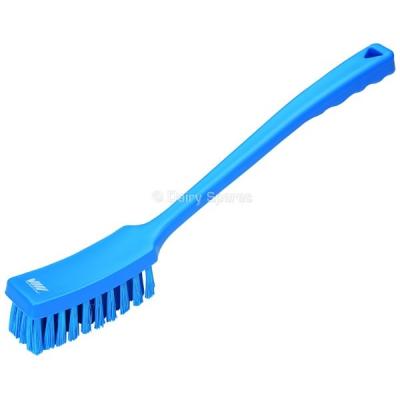 Churn Brush Long Handled Blue Bristle