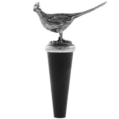 Pewter Pheasant Bottle Stopper