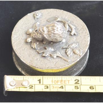 Pewter Hedgehog Trinket Box