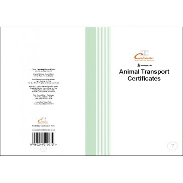 Animal Transport (Certificate) Book