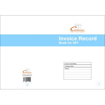 Invoice Record Book for VAT