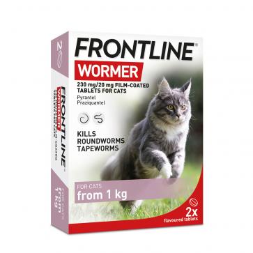 Frontline Wormer Tablets for Cats - 2 Pack